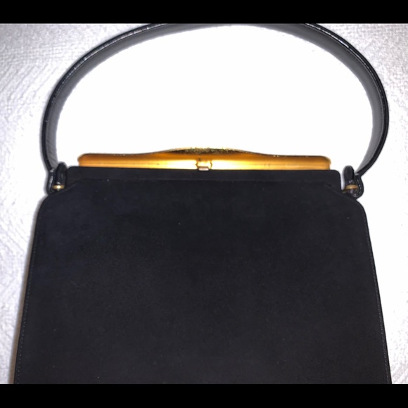 Coblentz vintage black suede purse - Picture 3 of 10